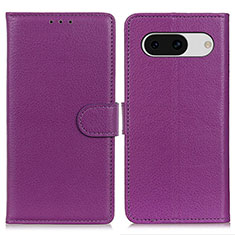 Coque Portefeuille Livre Cuir Etui Clapet A03D pour Google Pixel 8a 5G Violet