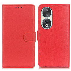 Coque Portefeuille Livre Cuir Etui Clapet A03D pour Huawei Honor 90 5G Rouge