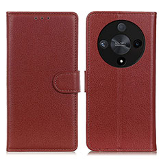 Coque Portefeuille Livre Cuir Etui Clapet A03D pour Huawei Honor Magic6 Lite 5G Marron