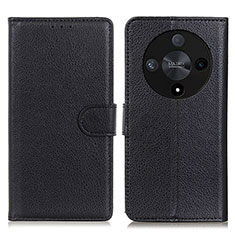 Coque Portefeuille Livre Cuir Etui Clapet A03D pour Huawei Honor Magic6 Lite 5G Noir