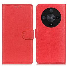 Coque Portefeuille Livre Cuir Etui Clapet A03D pour Huawei Honor Magic6 Lite 5G Rouge