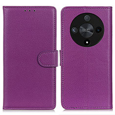 Coque Portefeuille Livre Cuir Etui Clapet A03D pour Huawei Honor Magic6 Lite 5G Violet