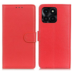 Coque Portefeuille Livre Cuir Etui Clapet A03D pour Huawei Honor X8b Rouge