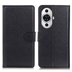 Coque Portefeuille Livre Cuir Etui Clapet A03D pour Huawei Nova 11 Ultra Noir