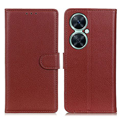 Coque Portefeuille Livre Cuir Etui Clapet A03D pour Huawei Nova 11i Marron