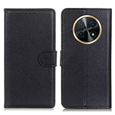 Coque Portefeuille Livre Cuir Etui Clapet A03D pour Huawei Nova Y91 Noir