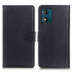 Coque Portefeuille Livre Cuir Etui Clapet A03D pour Motorola Moto E13 Noir