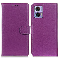 Coque Portefeuille Livre Cuir Etui Clapet A03D pour Motorola Moto Edge 30 Neo 5G Violet