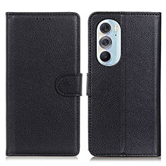 Coque Portefeuille Livre Cuir Etui Clapet A03D pour Motorola Moto Edge 30 Pro 5G Noir