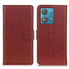 Coque Portefeuille Livre Cuir Etui Clapet A03D pour Motorola Moto Edge 40 Neo 5G Marron