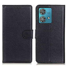 Coque Portefeuille Livre Cuir Etui Clapet A03D pour Motorola Moto Edge 40 Neo 5G Noir