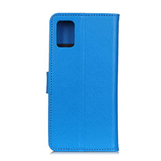 Coque Portefeuille Livre Cuir Etui Clapet A03D pour Motorola Moto Edge S 5G Bleu Ciel