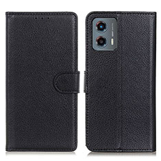 Coque Portefeuille Livre Cuir Etui Clapet A03D pour Motorola Moto G 5G (2023) Noir