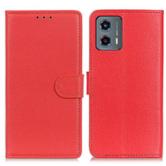 Coque Portefeuille Livre Cuir Etui Clapet A03D pour Motorola Moto G 5G (2023) Rouge