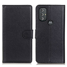 Coque Portefeuille Livre Cuir Etui Clapet A03D pour Motorola Moto G Play Gen 2 Noir