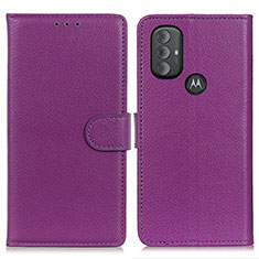 Coque Portefeuille Livre Cuir Etui Clapet A03D pour Motorola Moto G Power (2022) Violet