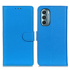 Coque Portefeuille Livre Cuir Etui Clapet A03D pour Motorola Moto G Stylus (2022) 4G Bleu Ciel