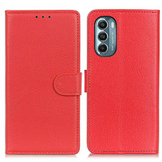 Coque Portefeuille Livre Cuir Etui Clapet A03D pour Motorola Moto G Stylus (2022) 4G Rouge