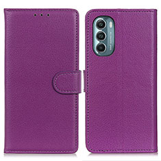 Coque Portefeuille Livre Cuir Etui Clapet A03D pour Motorola Moto G Stylus (2022) 5G Violet