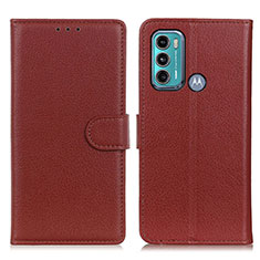 Coque Portefeuille Livre Cuir Etui Clapet A03D pour Motorola Moto G40 Fusion Marron