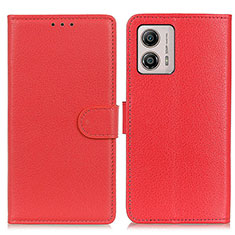 Coque Portefeuille Livre Cuir Etui Clapet A03D pour Motorola Moto G53 5G Rouge