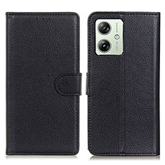 Coque Portefeuille Livre Cuir Etui Clapet A03D pour Motorola Moto G54 5G Noir