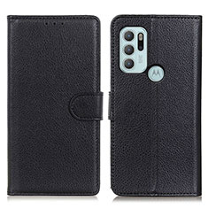 Coque Portefeuille Livre Cuir Etui Clapet A03D pour Motorola Moto G60s Noir