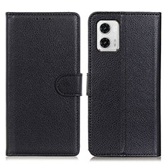 Coque Portefeuille Livre Cuir Etui Clapet A03D pour Motorola Moto G73 5G Noir