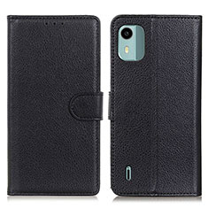 Coque Portefeuille Livre Cuir Etui Clapet A03D pour Nokia C12 Noir