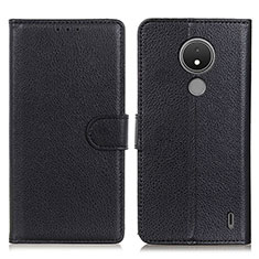 Coque Portefeuille Livre Cuir Etui Clapet A03D pour Nokia C21 Noir