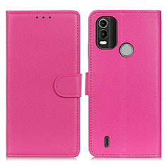 Coque Portefeuille Livre Cuir Etui Clapet A03D pour Nokia C21 Plus Rose Rouge