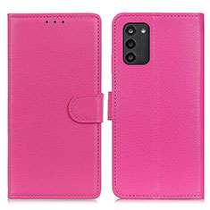 Coque Portefeuille Livre Cuir Etui Clapet A03D pour Nokia G100 Rose Rouge