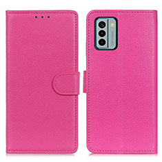 Coque Portefeuille Livre Cuir Etui Clapet A03D pour Nokia G22 Rose Rouge