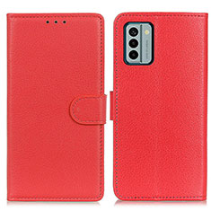 Coque Portefeuille Livre Cuir Etui Clapet A03D pour Nokia G22 Rouge