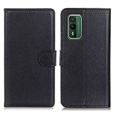 Coque Portefeuille Livre Cuir Etui Clapet A03D pour Nokia XR21 Noir