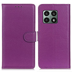 Coque Portefeuille Livre Cuir Etui Clapet A03D pour OnePlus 10 Pro 5G Violet