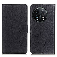 Coque Portefeuille Livre Cuir Etui Clapet A03D pour OnePlus 11 5G Noir