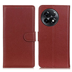 Coque Portefeuille Livre Cuir Etui Clapet A03D pour OnePlus 11R 5G Marron