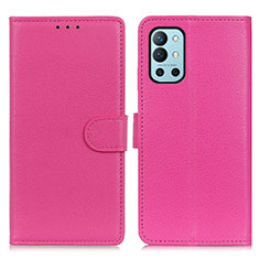 Coque Portefeuille Livre Cuir Etui Clapet A03D pour OnePlus 9R 5G Rose Rouge