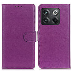 Coque Portefeuille Livre Cuir Etui Clapet A03D pour OnePlus Ace Pro 5G Violet