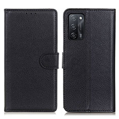 Coque Portefeuille Livre Cuir Etui Clapet A03D pour Oppo A53s 5G Noir