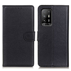 Coque Portefeuille Livre Cuir Etui Clapet A03D pour Oppo F19 Pro+ Plus 5G Noir