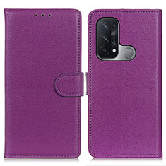 Coque Portefeuille Livre Cuir Etui Clapet A03D pour Oppo Reno5 A Rouge