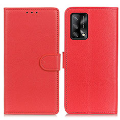 Coque Portefeuille Livre Cuir Etui Clapet A03D pour Oppo Reno6 Lite Rouge