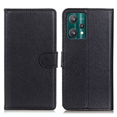 Coque Portefeuille Livre Cuir Etui Clapet A03D pour Realme 9 Pro 5G Noir