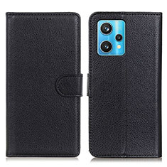 Coque Portefeuille Livre Cuir Etui Clapet A03D pour Realme 9 Pro+ Plus 5G Noir