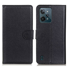 Coque Portefeuille Livre Cuir Etui Clapet A03D pour Realme C31 Noir