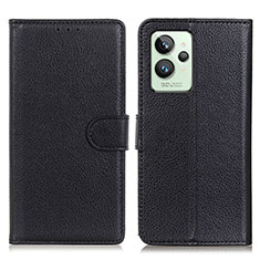 Coque Portefeuille Livre Cuir Etui Clapet A03D pour Realme GT2 Pro 5G Noir