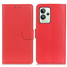 Coque Portefeuille Livre Cuir Etui Clapet A03D pour Realme GT2 Pro 5G Rouge