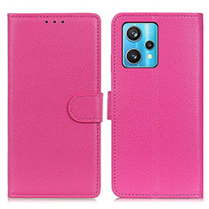 Coque Portefeuille Livre Cuir Etui Clapet A03D pour Realme Narzo 50 Pro 5G Rose Rouge